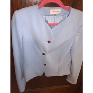 Calvin Klein shoulder pads blazer